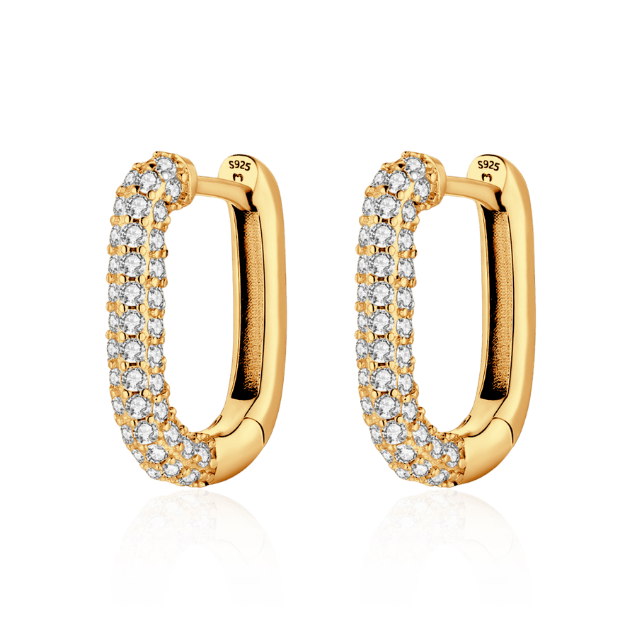 Orecchini laterali brillanti · Placcatura in Oro 18K