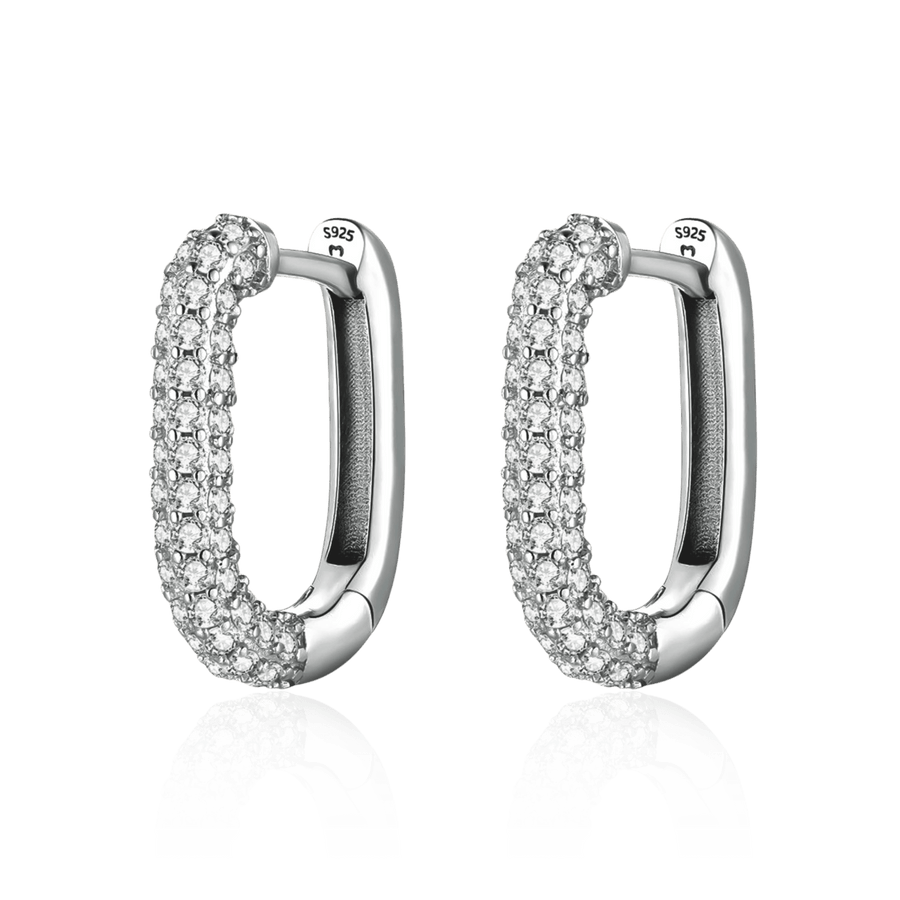 Orecchini laterali brillanti · Argento