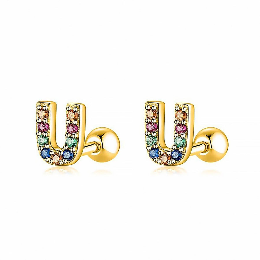 Pendientes Letritas Color - LePetiteMarie