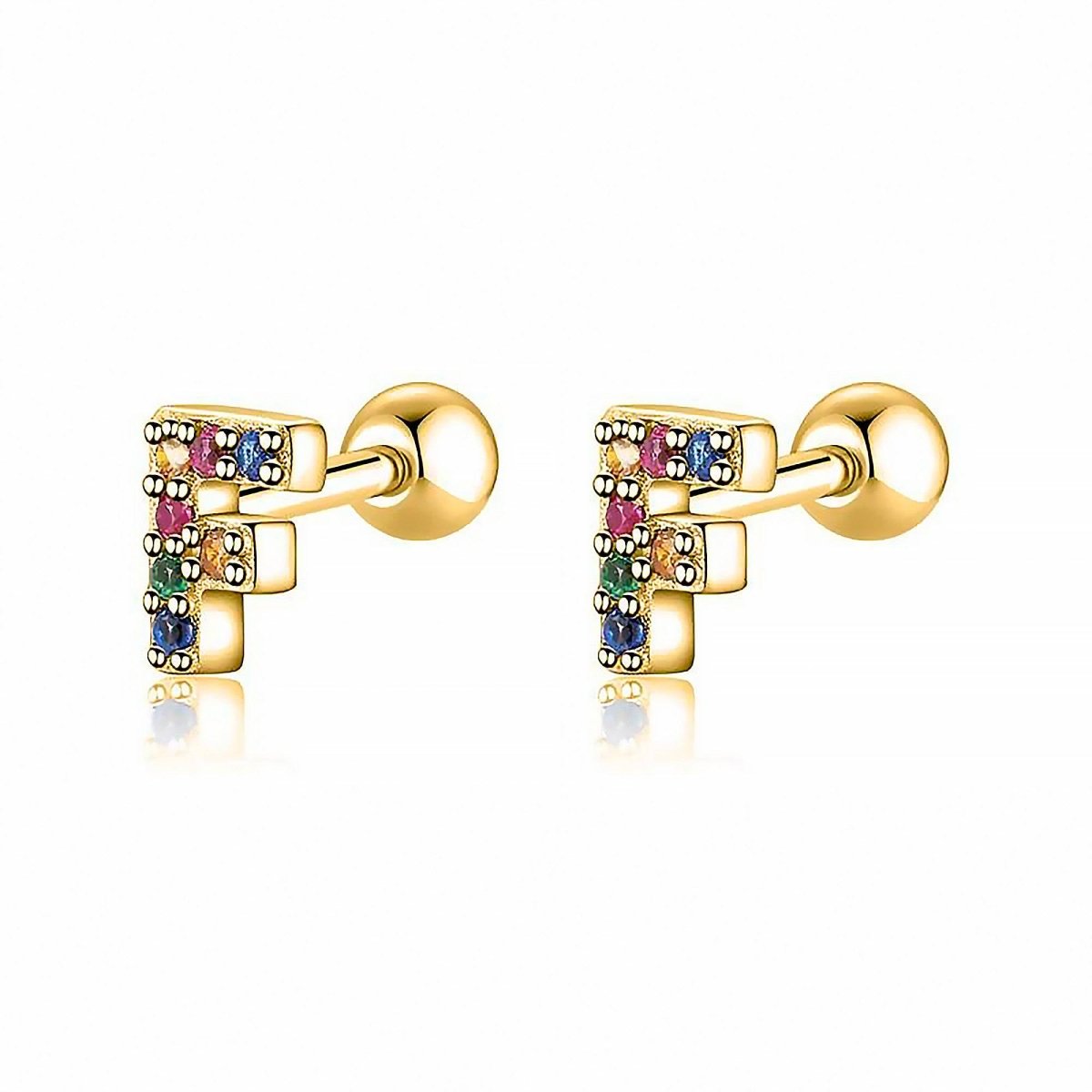 Pendientes Letritas Color - LePetiteMarie