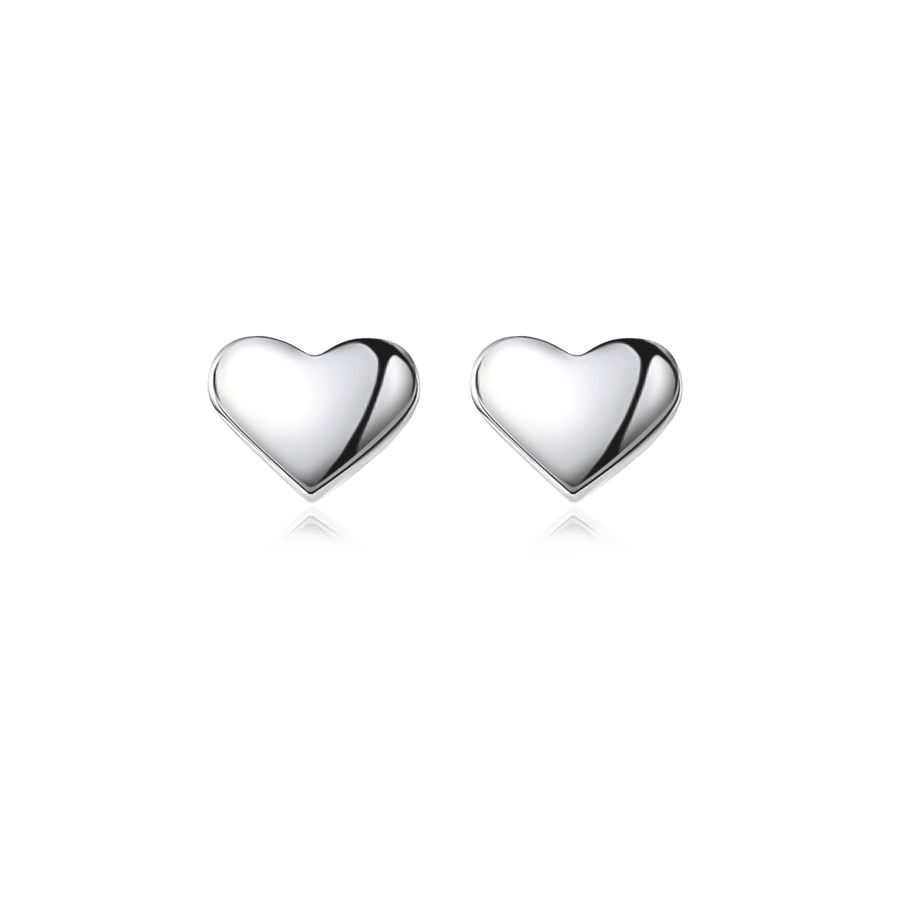 Petites boucles d’oreilles cœur · Argent