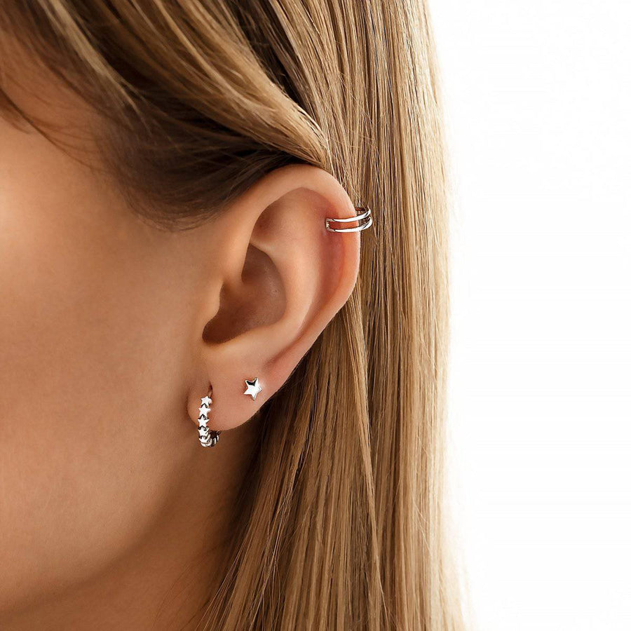 Boucles d’oreilles mini étoiles