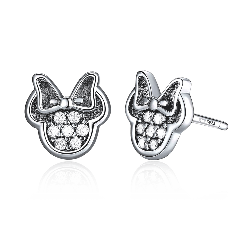 Boucles d'oreilles Minnie brillante