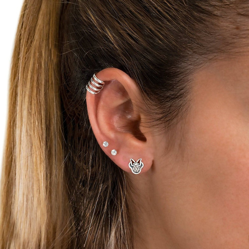 Boucles d'oreilles Minnie brillante
