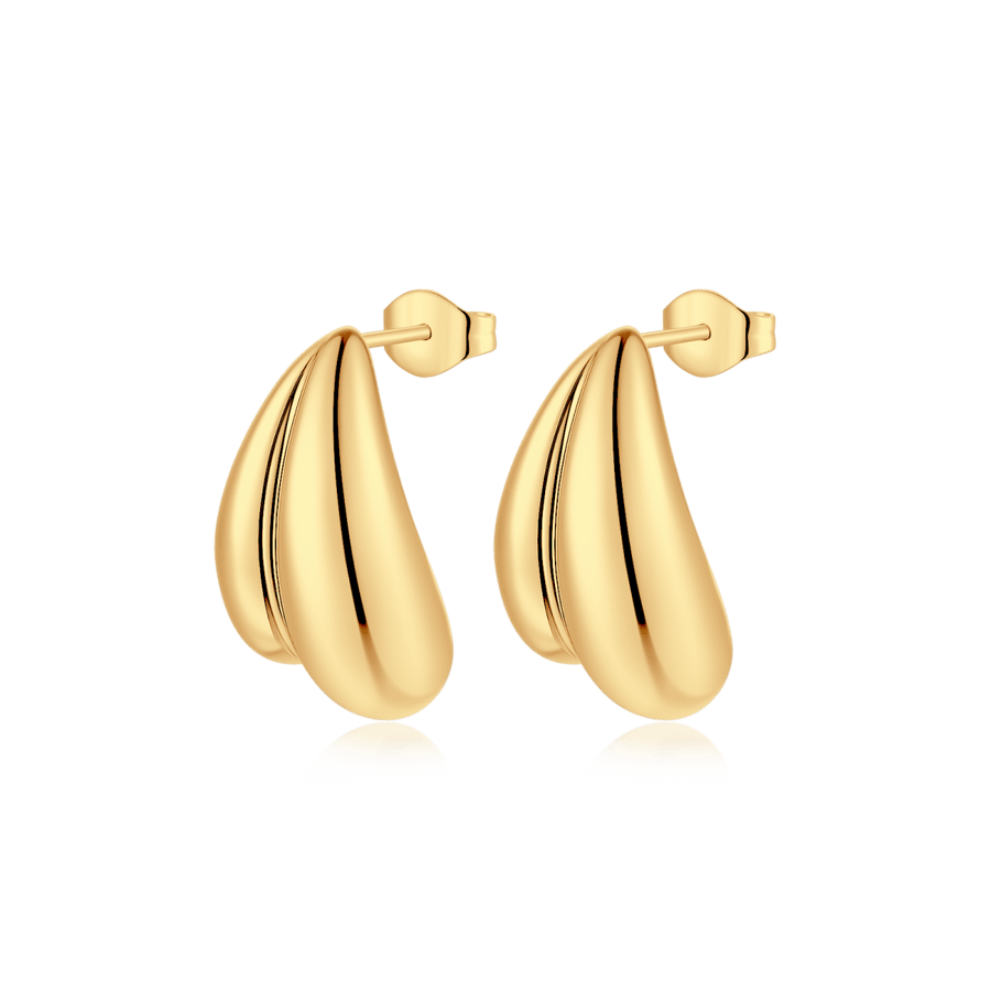 Boucles d'oreilles goutte · Plaqué Or 18K