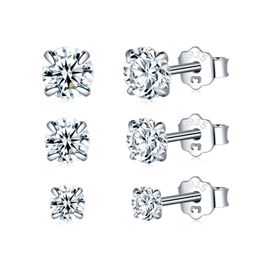 Mini boucles d’oreilles à zircons