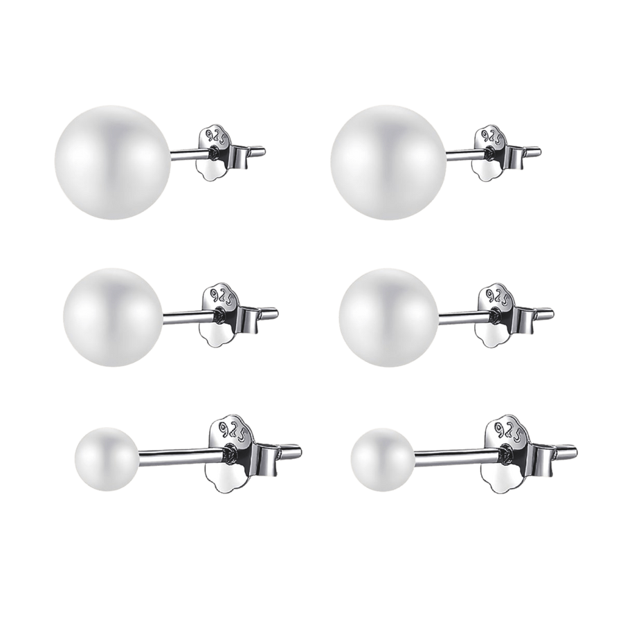 Boucles d’oreilles en nacre · 3 mm