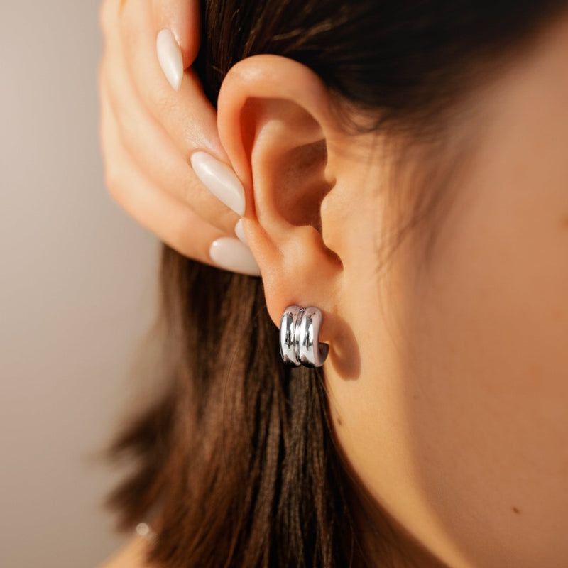 Boucles d’oreilles demi-créoles Arashi