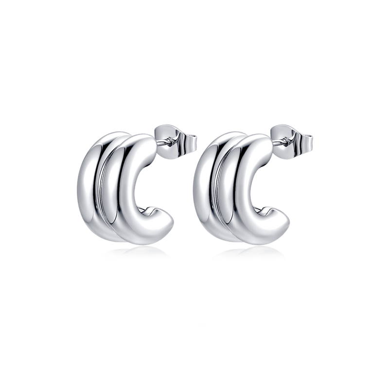 Boucles d’oreilles demi-créoles Arashi