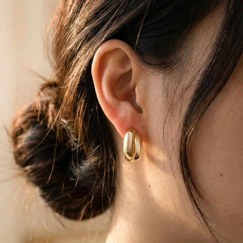 Boucles d’oreilles Demi-créoles Organic