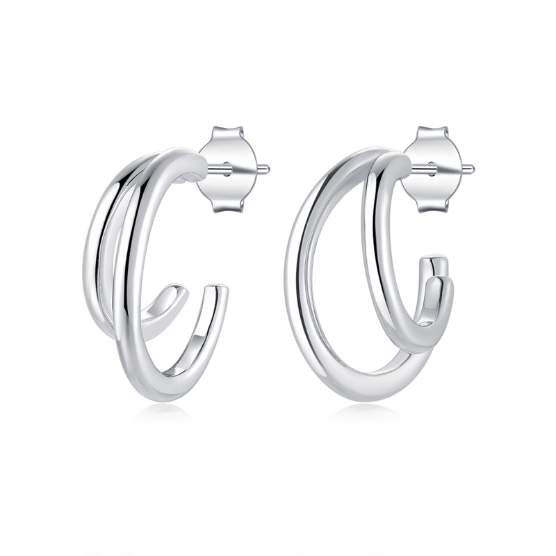 Boucles d’oreilles demi-créoles Reflejo