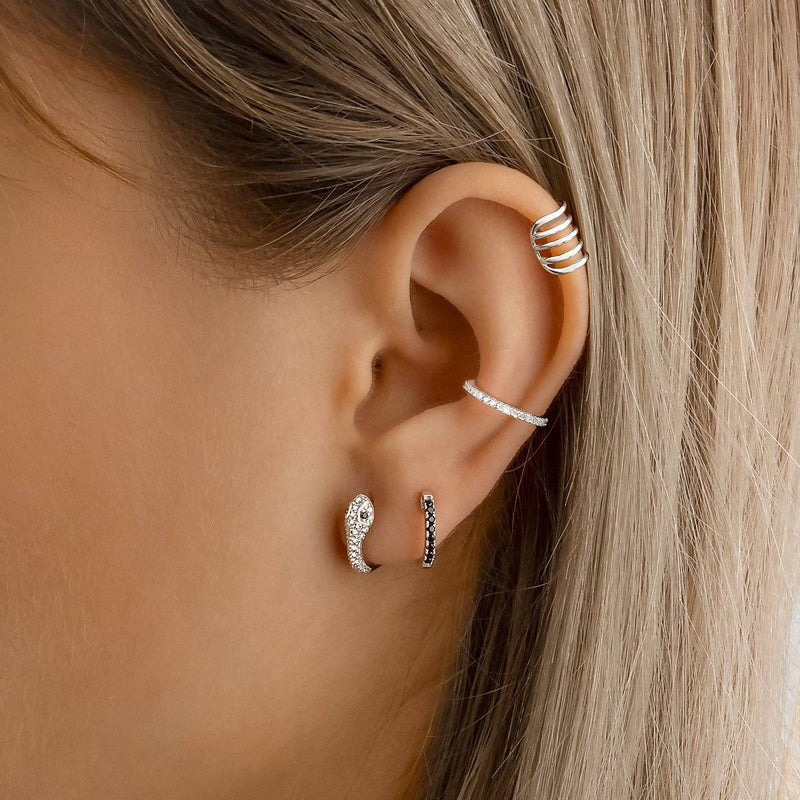 Boucles d’oreilles Silver Snake