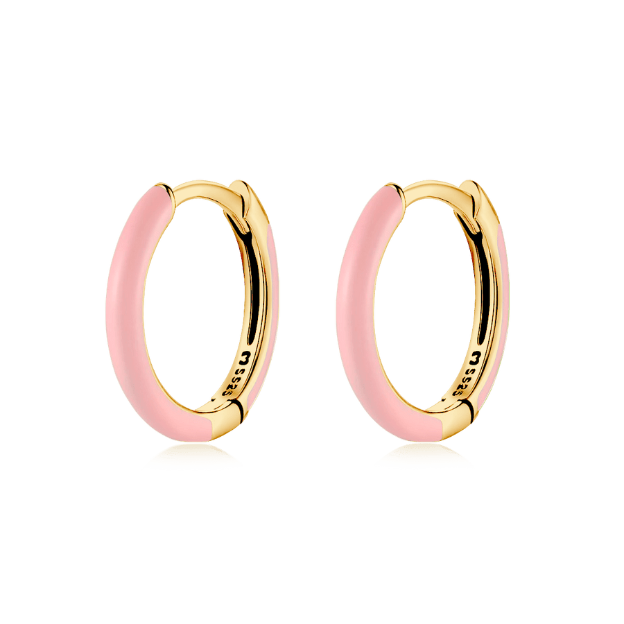 Boucles d’oreilles Solarium · Plaqué Or 18K / Rose