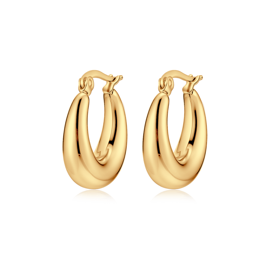 Boucles d’oreilles Tajura · Plaqué Or 18K