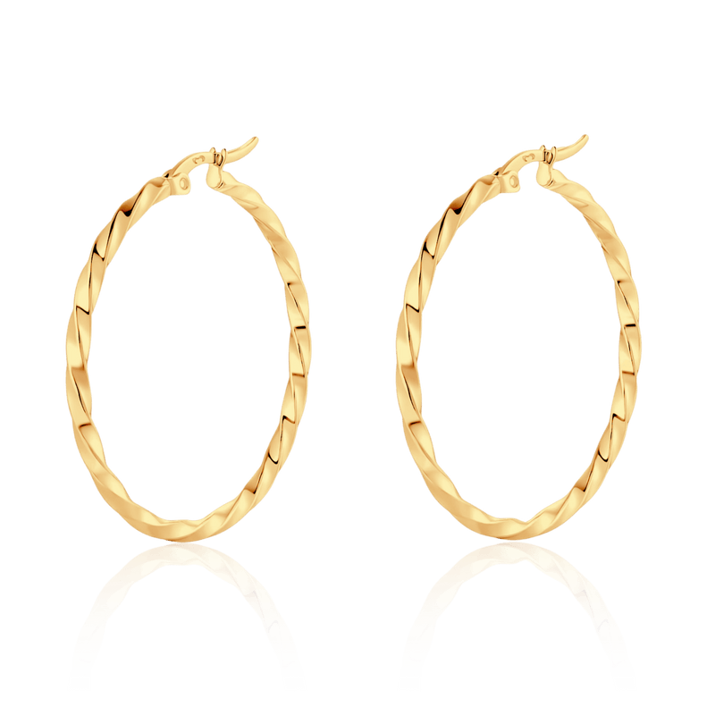 Boucles d’oreilles torsion