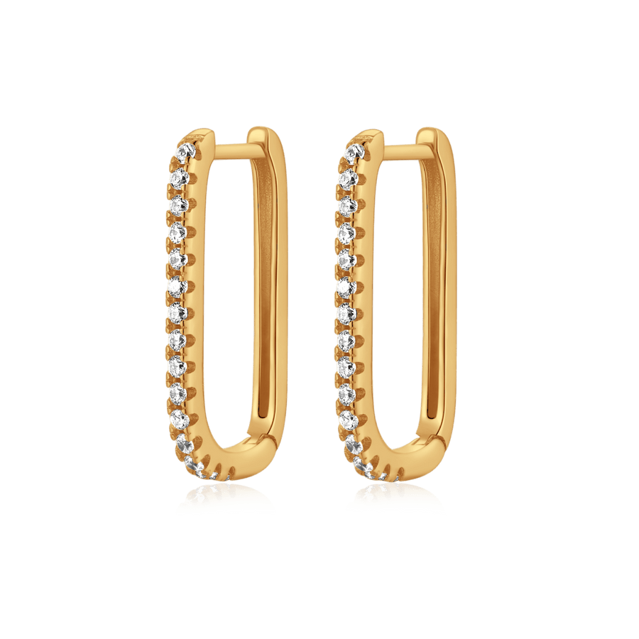 Boucles d'oreilles tendance · Plaqué Or 18K