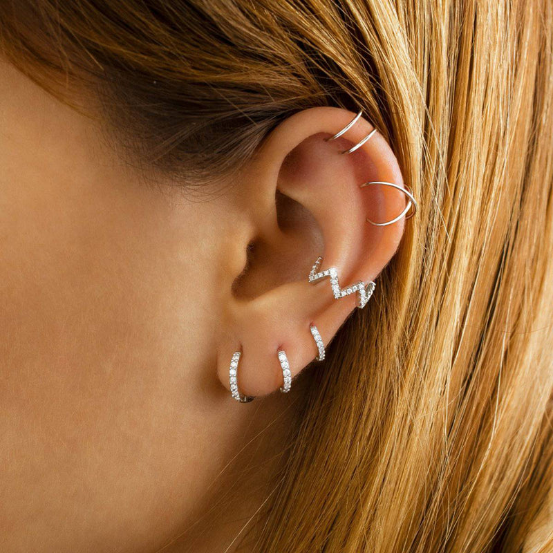 Boucles d'oreilles Triple Anneaux