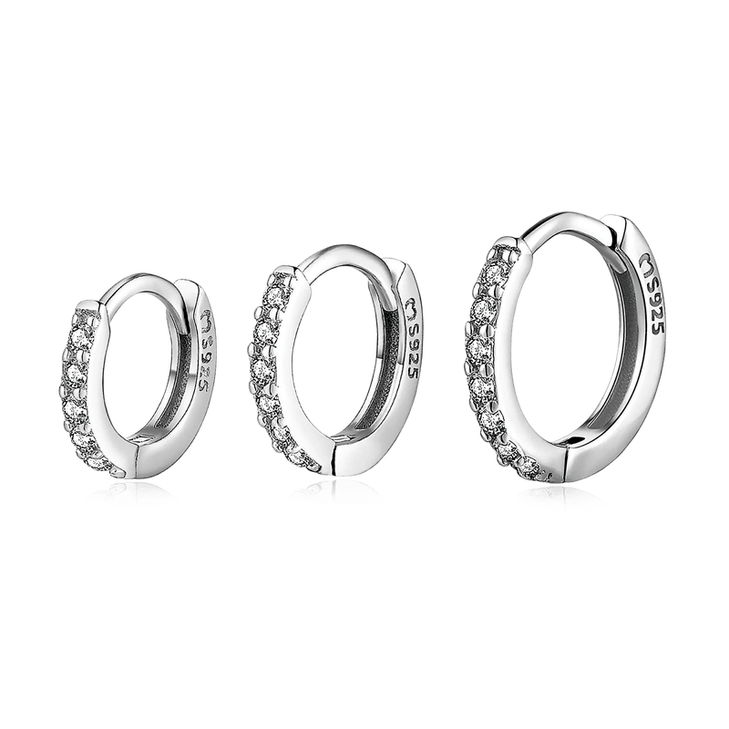 Boucles d'oreilles Triple Anneaux