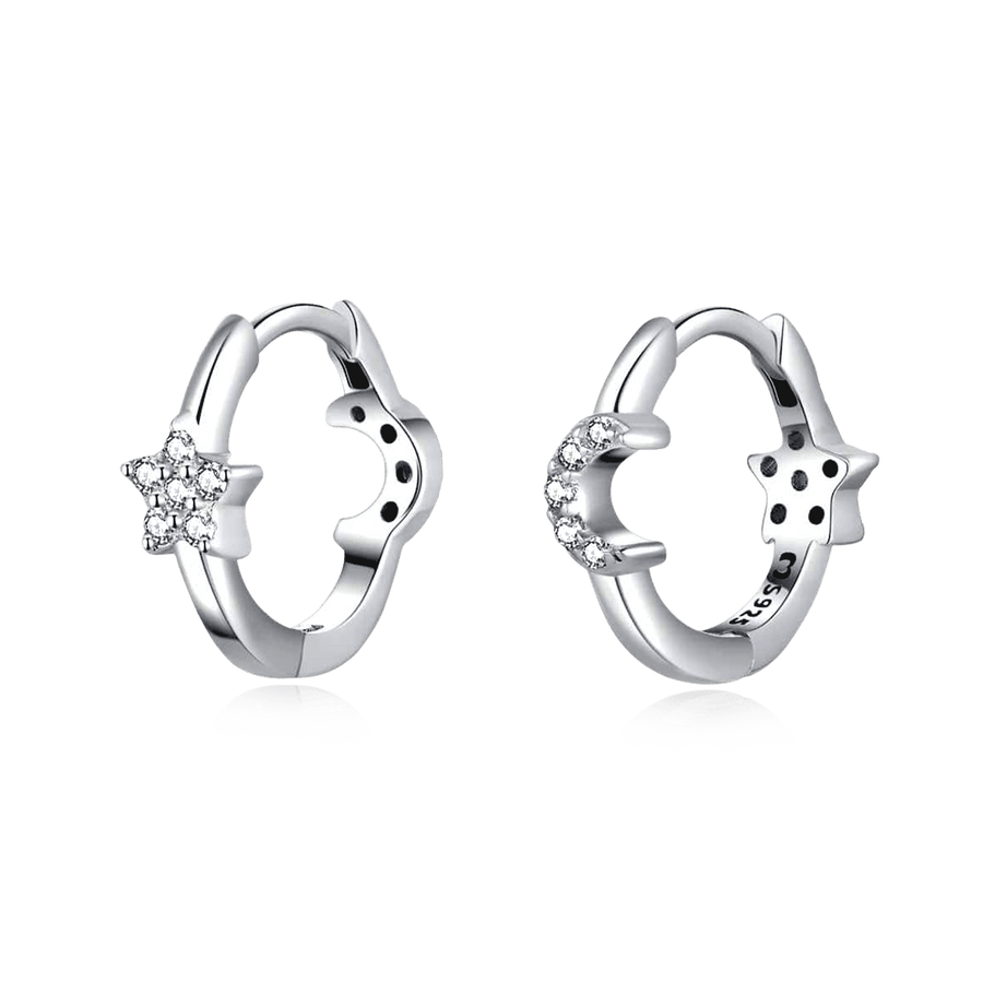 Boucles d'oreilles créoles universelles · Argent