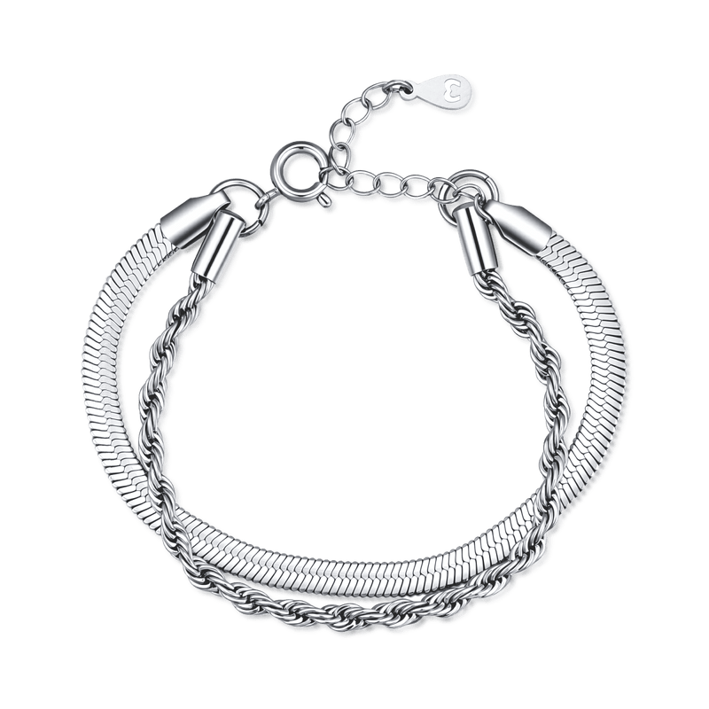 Bracelet Chaînes mixtes