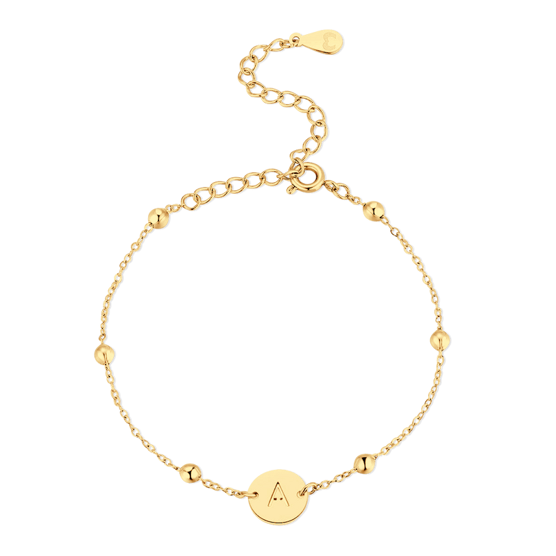 Bracelet cercle initiale