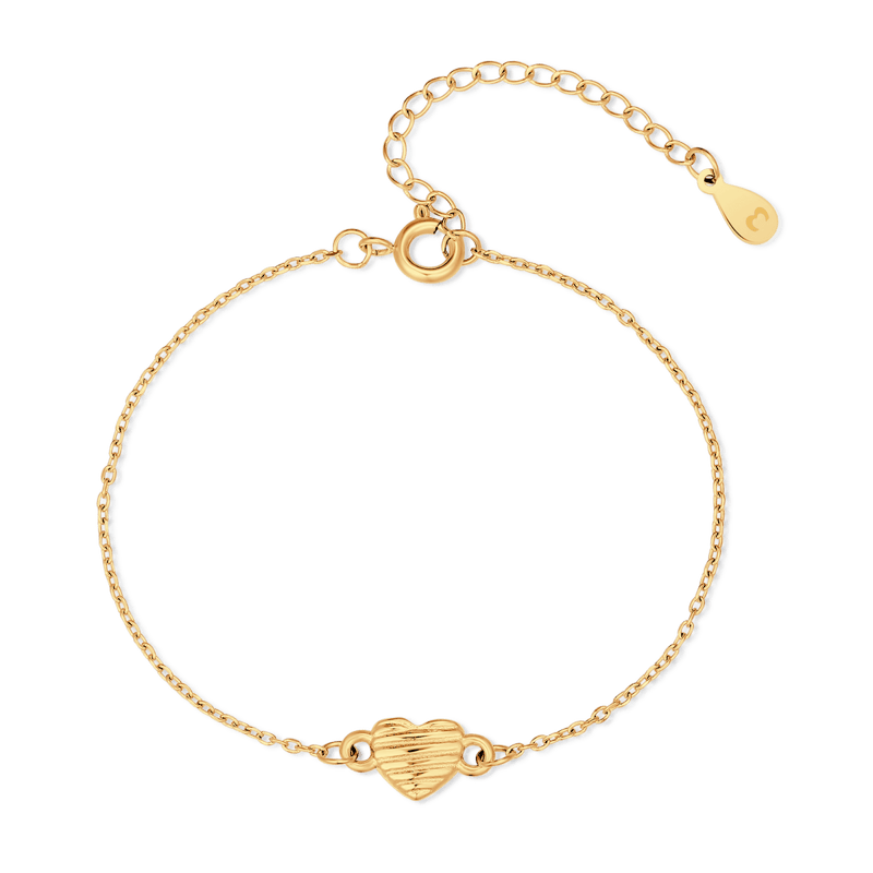 Bracelet cœur en relief