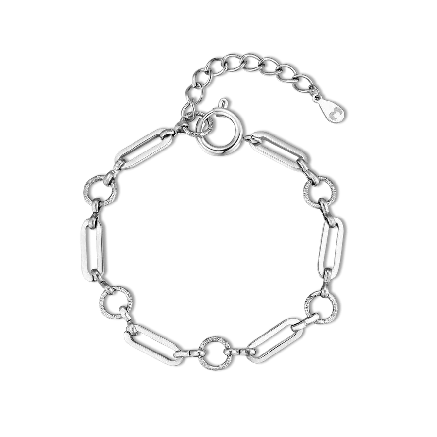 Bracciale Links and Circles · Argento