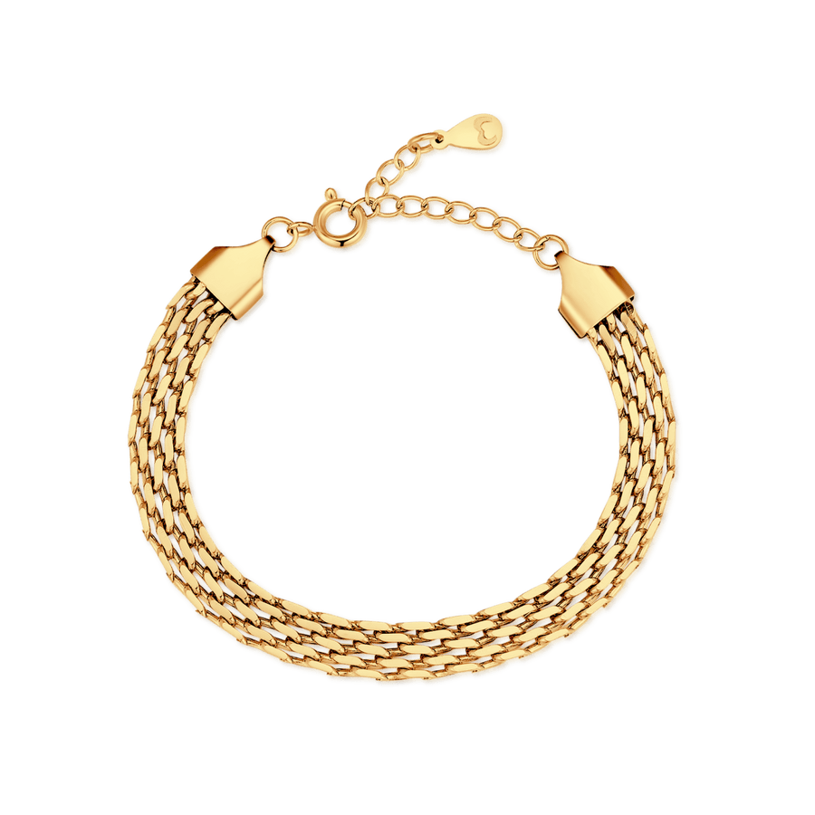Bracelet à brins tressés · Plaqué Or 18K