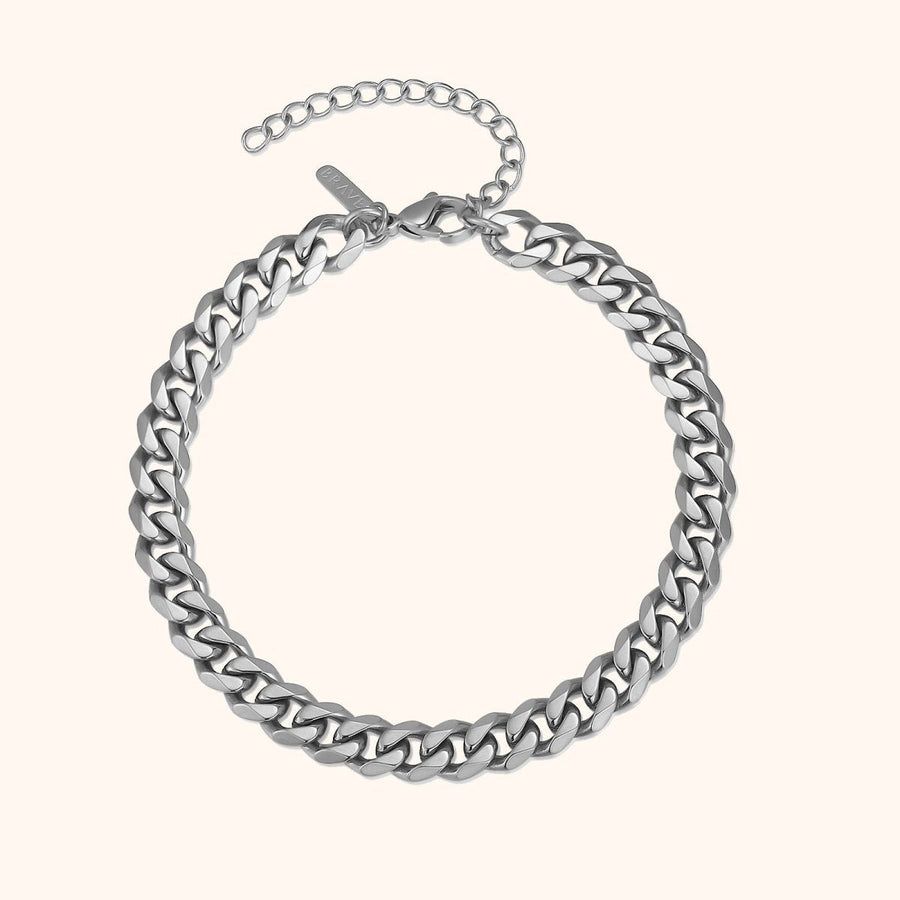 Bracelet homme BRAVE Cuban · Argent / 7mm