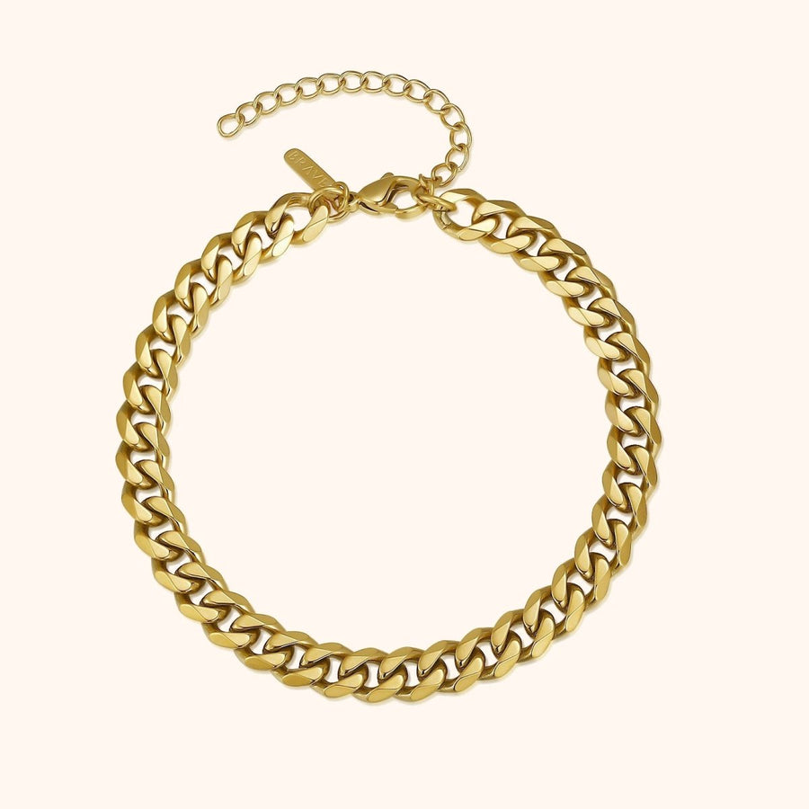 Bracelet homme BRAVE Cuban · Plaqué Or 18K / 7mm