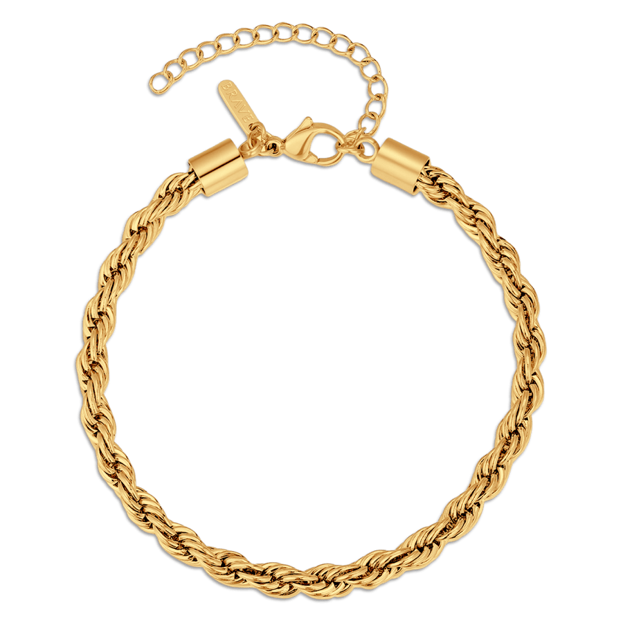 Bracelet pour homme Spiral BRAVE · Plaqué Or 18K