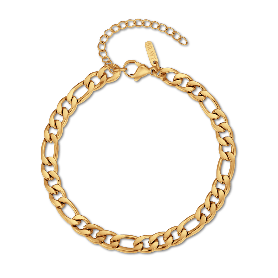 Bracelet homme Titanium BRAVE · Plaqué Or 18K