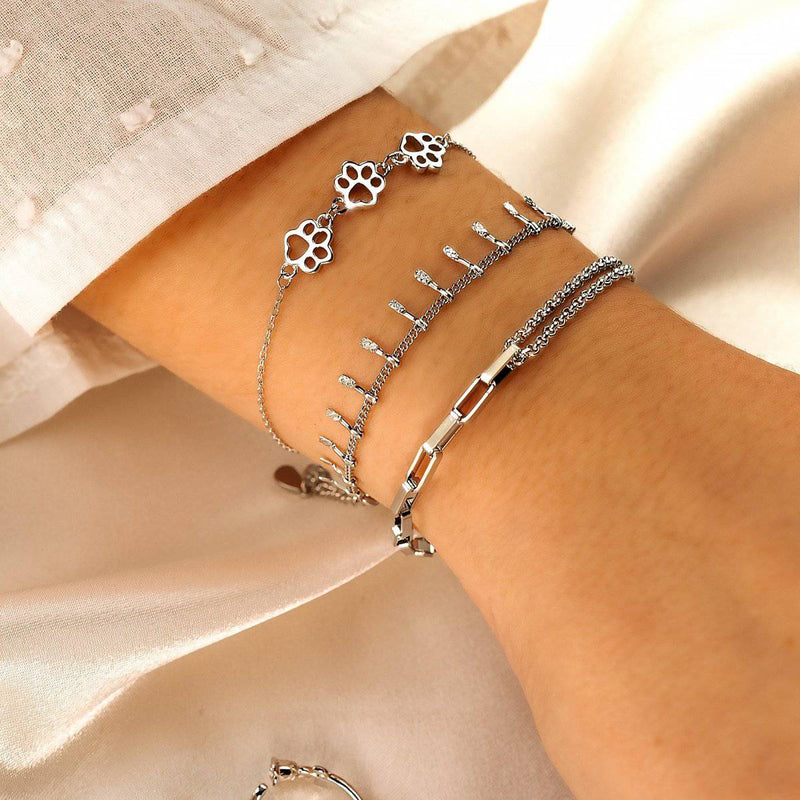 Bracelet trio petites empreintes