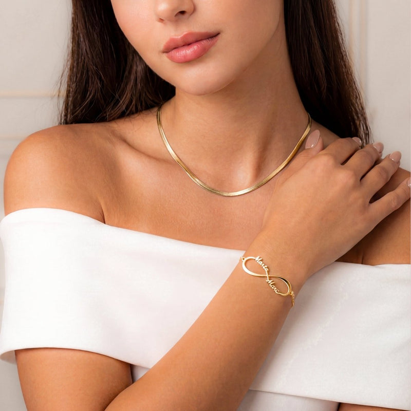 Bracelet infini - Personnalisé