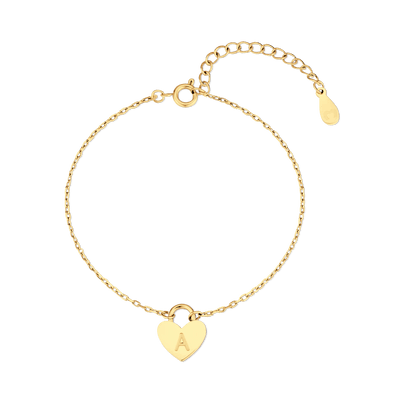 Bracelet cœur initiale