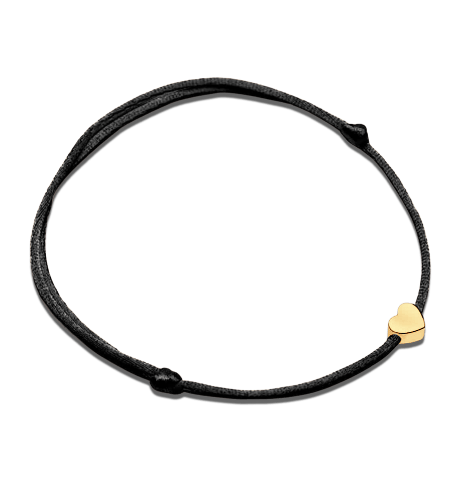 Bracelet Little Love · Plaqué Or 18K / Noire