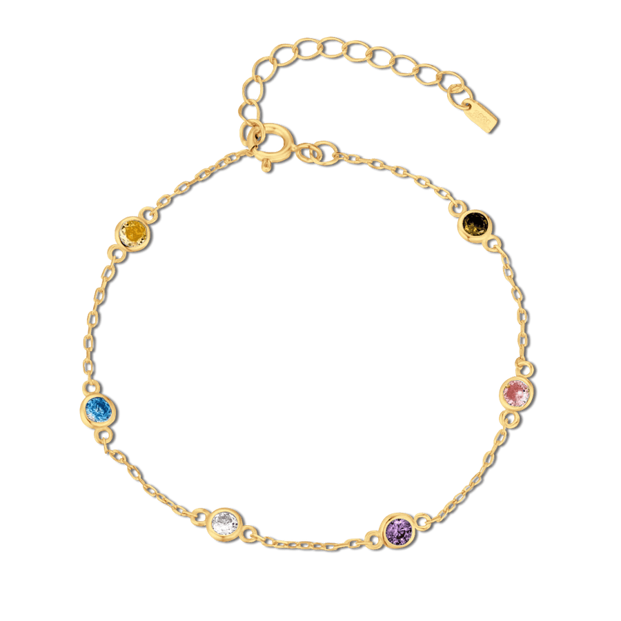 Bracelet multicolore · Plaqué Or 18K