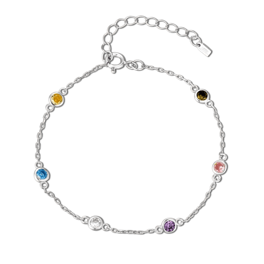 Bracelet multicolore · Argent