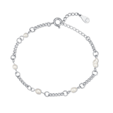 Bracciale con piccole perle bianche