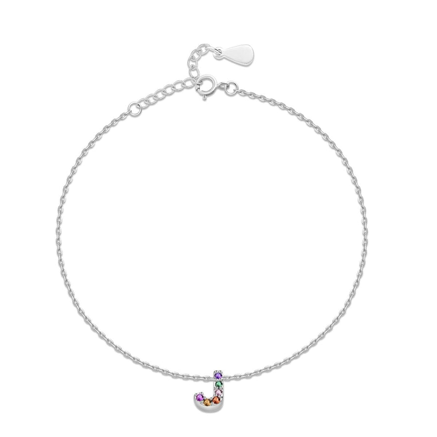 Bracciale Iniziale Shiny · Argento / J