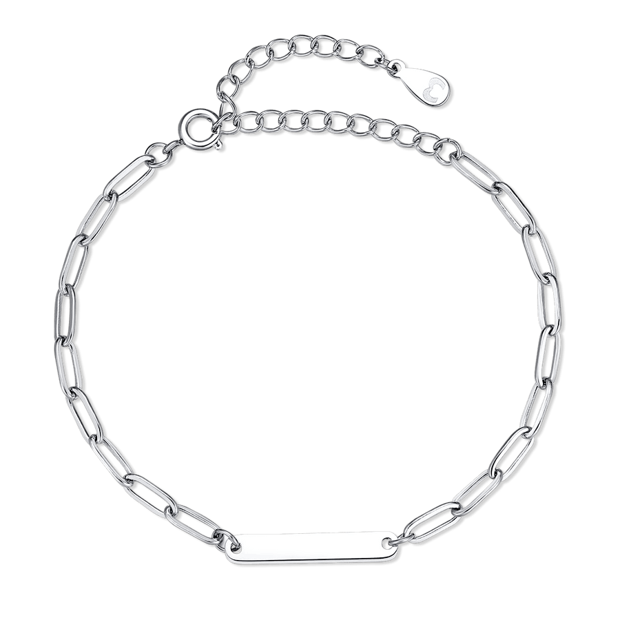Bracelet Unions - Personnalisé · Argent / 1 Nom