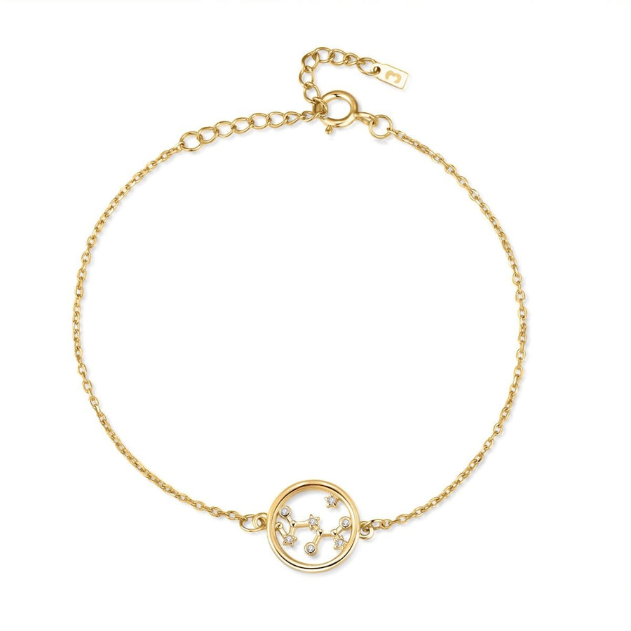 Glänzendes Sternzeichen-Armband · 18K Vergoldung / Schütze