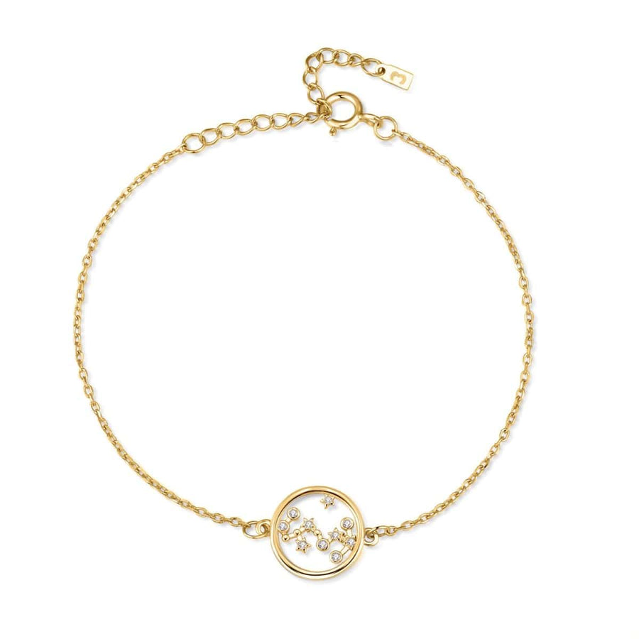 Glänzendes Sternzeichen-Armband · 18K Vergoldung / Skorpion