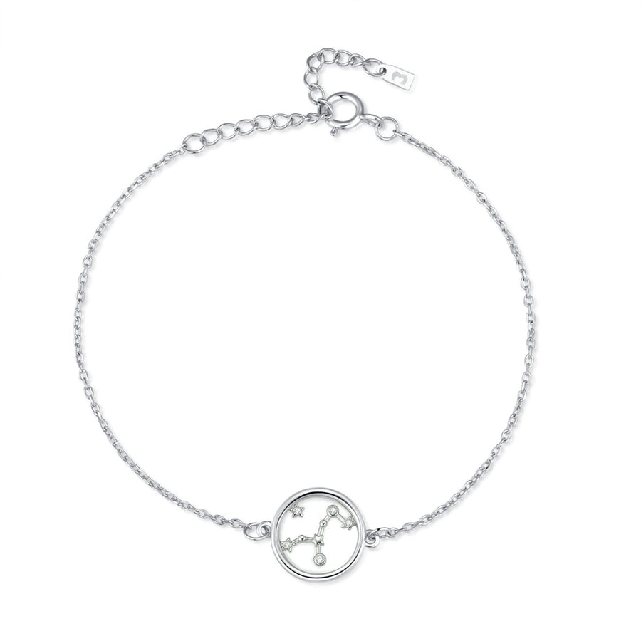 Glänzendes Sternzeichen-Armband · Silber / Leo