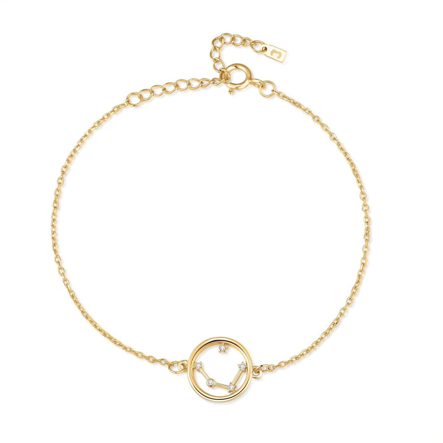 Glänzendes Sternzeichen-Armband · 18K Vergoldung / Widder