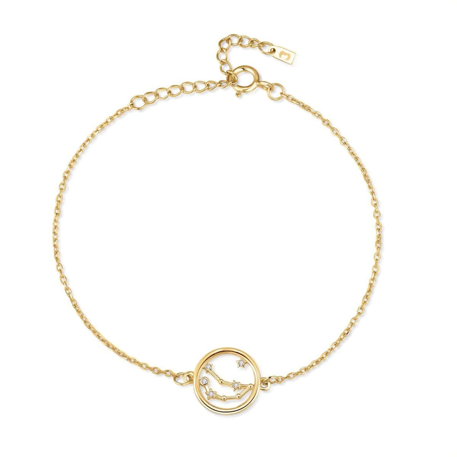 Glänzendes Sternzeichen-Armband · 18K Vergoldung / Steinbock