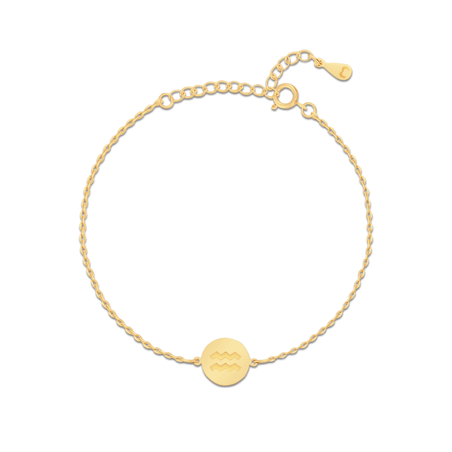 Bracelet du zodiaque · Plaqué Or 18K / Verseau