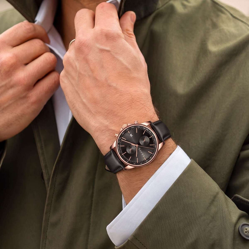 Montre BRAVE ~ Atlantis Rose Gold-Black