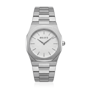 Empire ~ Orologio argento-bianco BRAVE