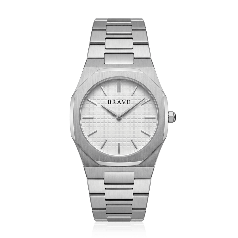 Montre BRAVE ~ Empire Silver-White